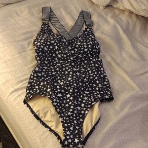 NWT Coastal blue one-piece bathing suit